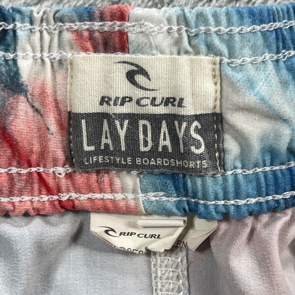 Rip Curl Freebird Lay Days Board Shorts Mens Small Multi Tie Dye Swimwear - Picture 3 of 10
